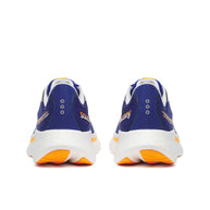 Ride 18 - Men by Saucony in blue and orange, lightweight responsive road running shoes for comfort and versatility in every run