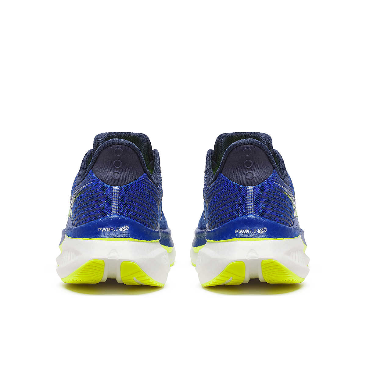 Endorphin Speed 5 - Men by Saucony in blue and yellow with PWRRUN PB cushioning and nylon plate for fast road running and racing