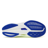 Endorphin Speed 5 - Men by Saucony in white and blue with nylon plate and PWRRUN PB cushioning, designed for fast road running