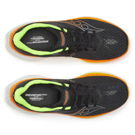 Endorphin Speed 5 - Men by Saucony in black and orange with nylon plate and PWRRUN PB cushioning for fast road running and racing