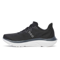 Kinvara 16 - Men by Saucony in black and grey lightweight road running shoe with PWRRUN cushioning for smooth energized ride