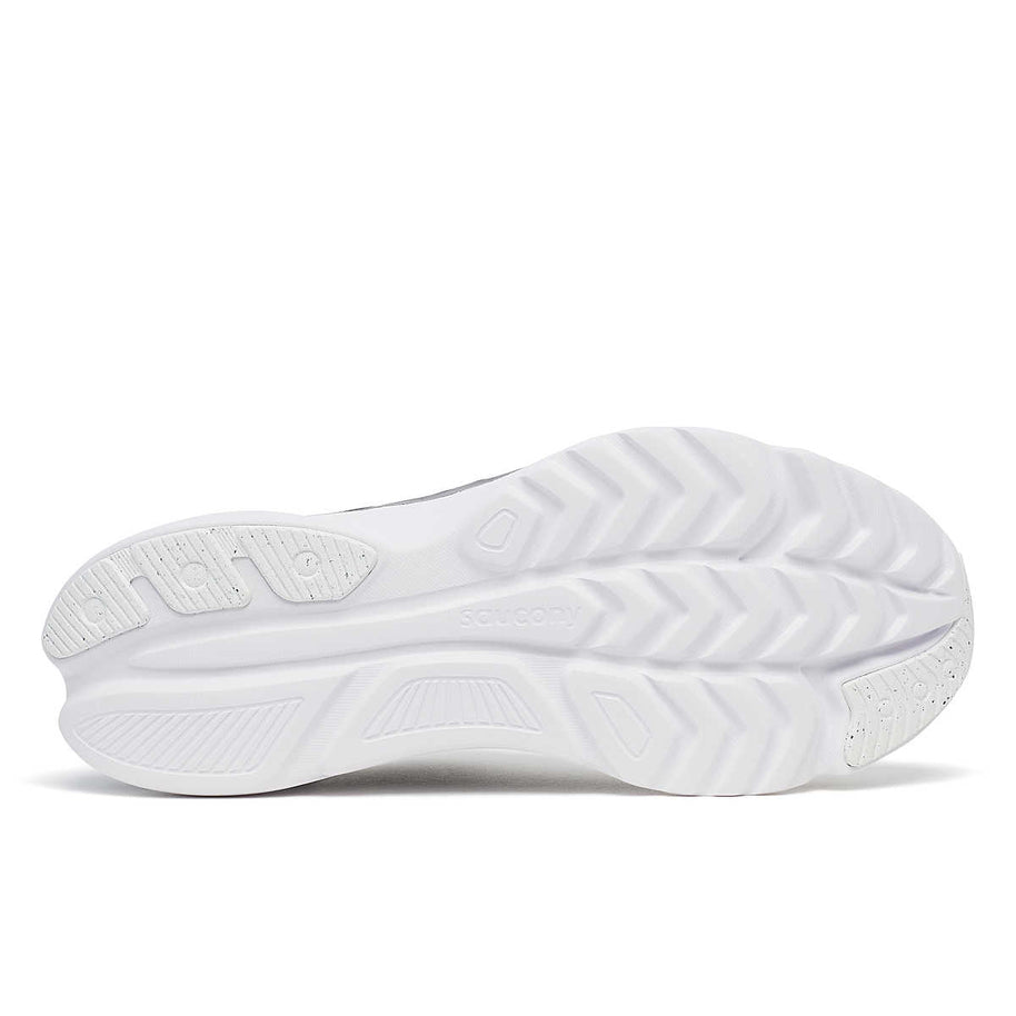 Kinvara 16 - Men by Saucony in white with PWRRUN cushioning, lightweight road running shoe designed for smooth, energized rides