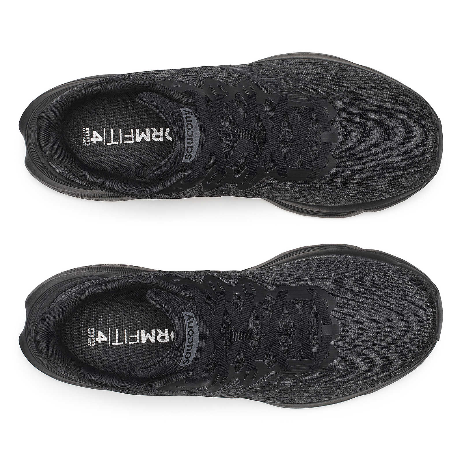 Kinvara 16 - Men by Saucony in black lightweight road running shoe with PWRRUN cushioning for smooth, energized daily training runs