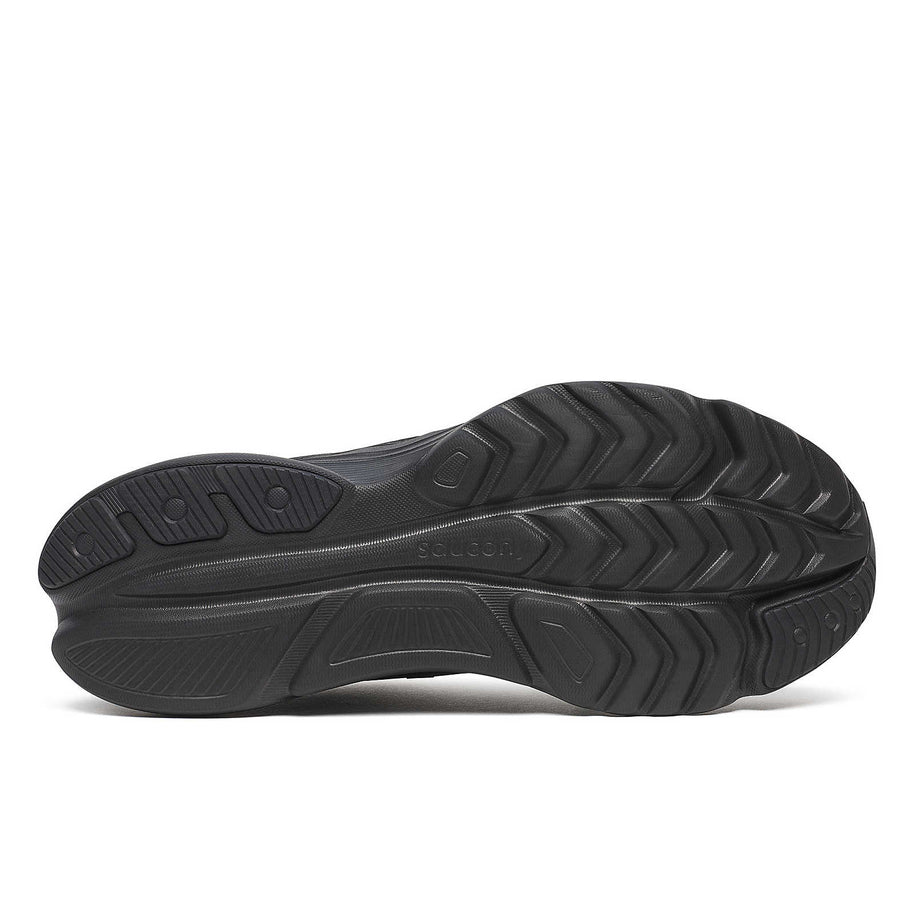 Kinvara 16 - Men by Saucony in black, lightweight road running shoe with PWRRUN cushioning for smooth, energized rides and durability