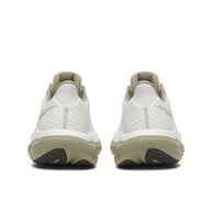 Triumph 23 - Men by Saucony in white and beige with PWRRUN PB cushioning, lightweight road running shoe for long-distance runs