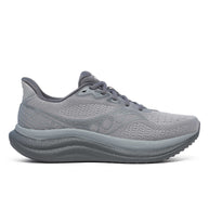 Triumph 23 - Men by Saucony in grey, lightweight responsive running shoe with PWRRUN PB cushioning for long distance road running