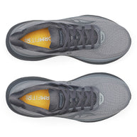 Triumph 23 - Men by Saucony in grey with black accents, lightweight running shoe with PWRRUN PB cushioning for long-distance road running
