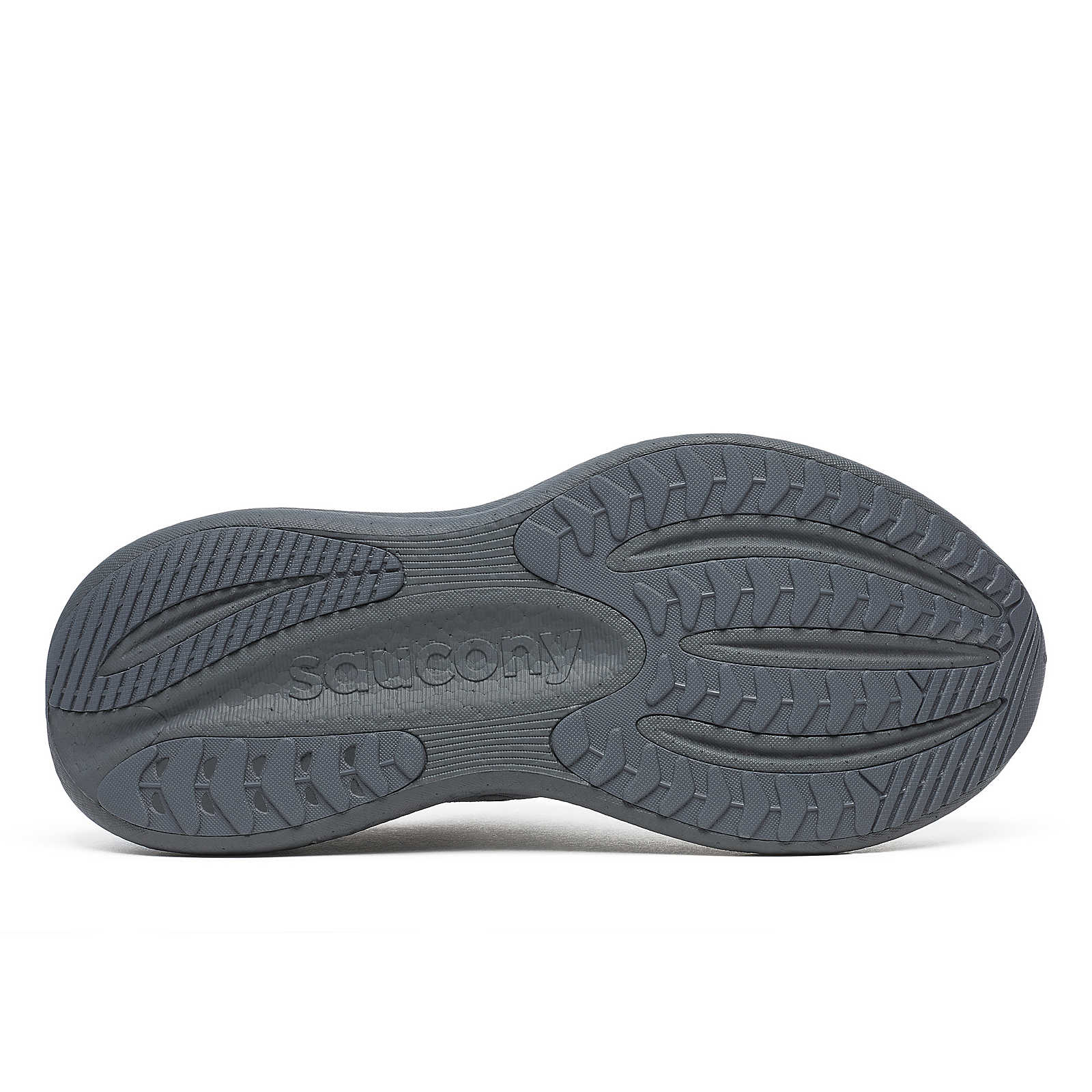 Triumph 23 - Men by Saucony in black outsole with PWRRUN PB midsole, lightweight responsive running shoe for long road runs in USA-based running store