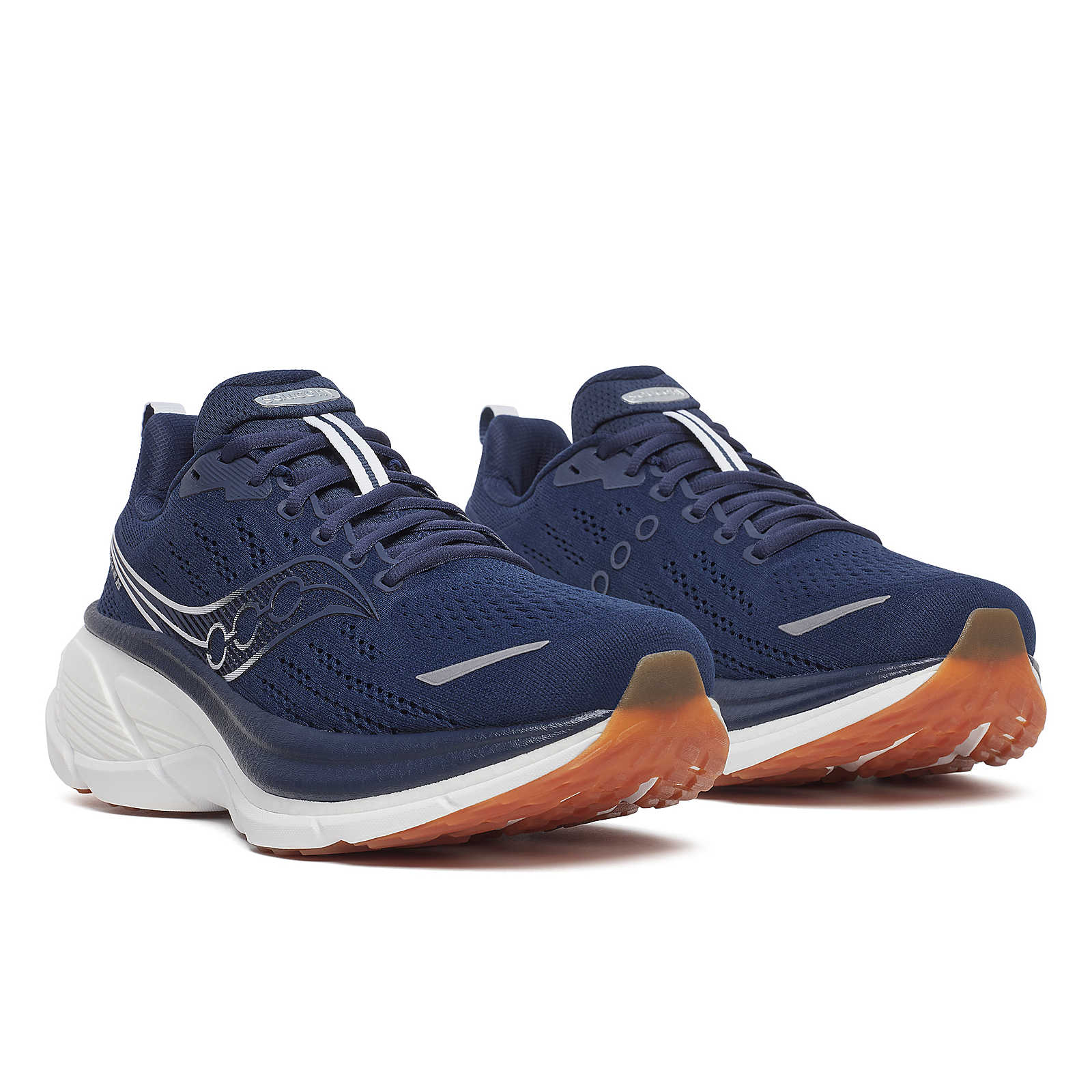 Hurricane 25 - Men by Saucony in navy and white with max cushioning and responsive superfoam for comfortable road running