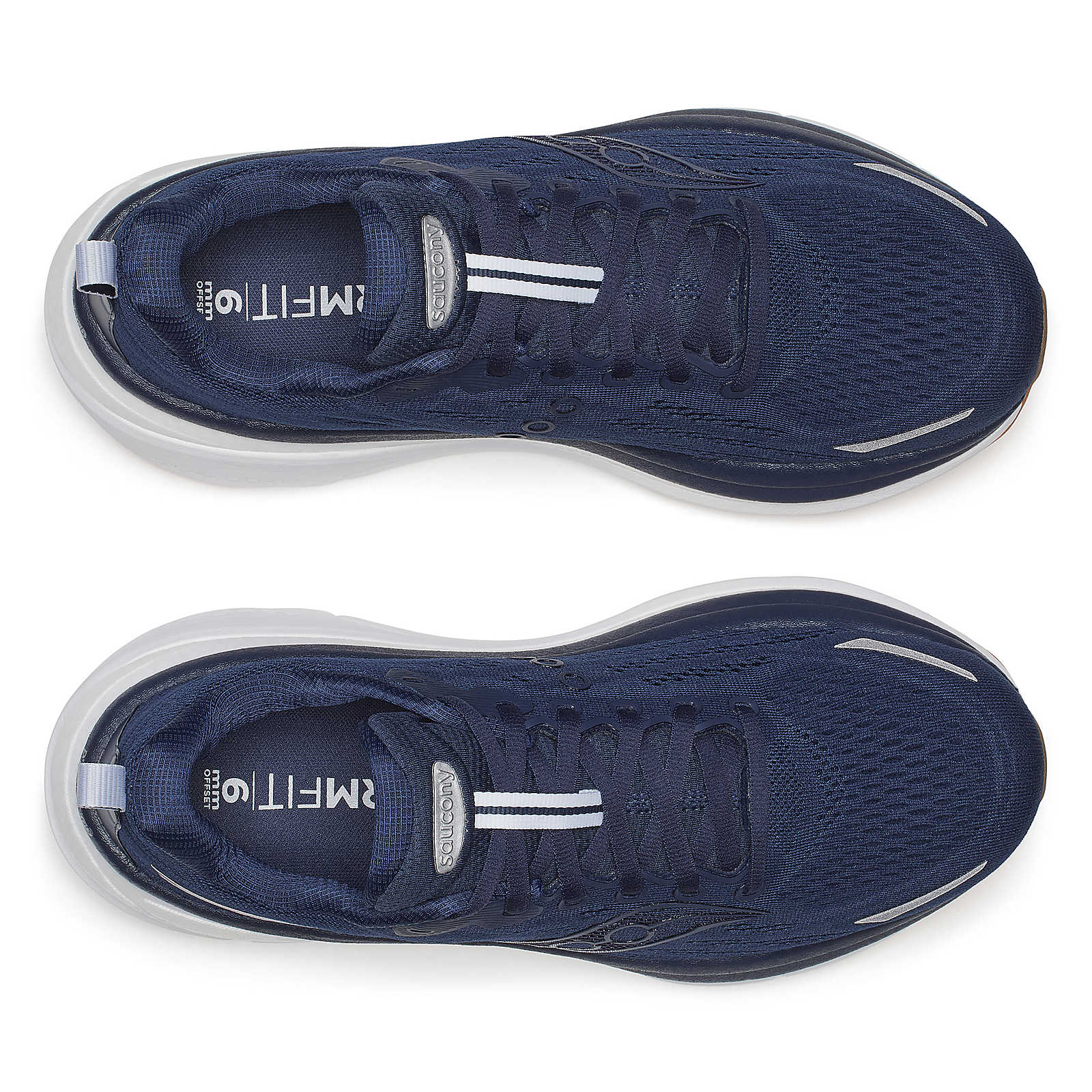 Hurricane 25 - Men by Saucony in navy blue with max cushioning and soft responsive superfoam for comfortable road running