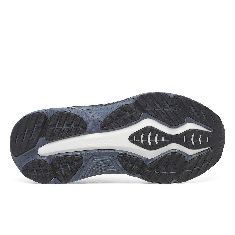 Hurricane 25 - Men by Saucony in blue and black with max cushioning and responsive superfoam designed for comfortable road running