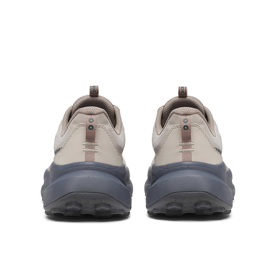 Xodus Ultra 4 - Men by Saucony in beige and gray with max cushioning and grip for long-haul trail running and outdoor use