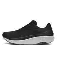 Echelon 10 Wide - Men by Saucony in black and white, wide running shoe with cushioning and stable base for comfort and protection on roads