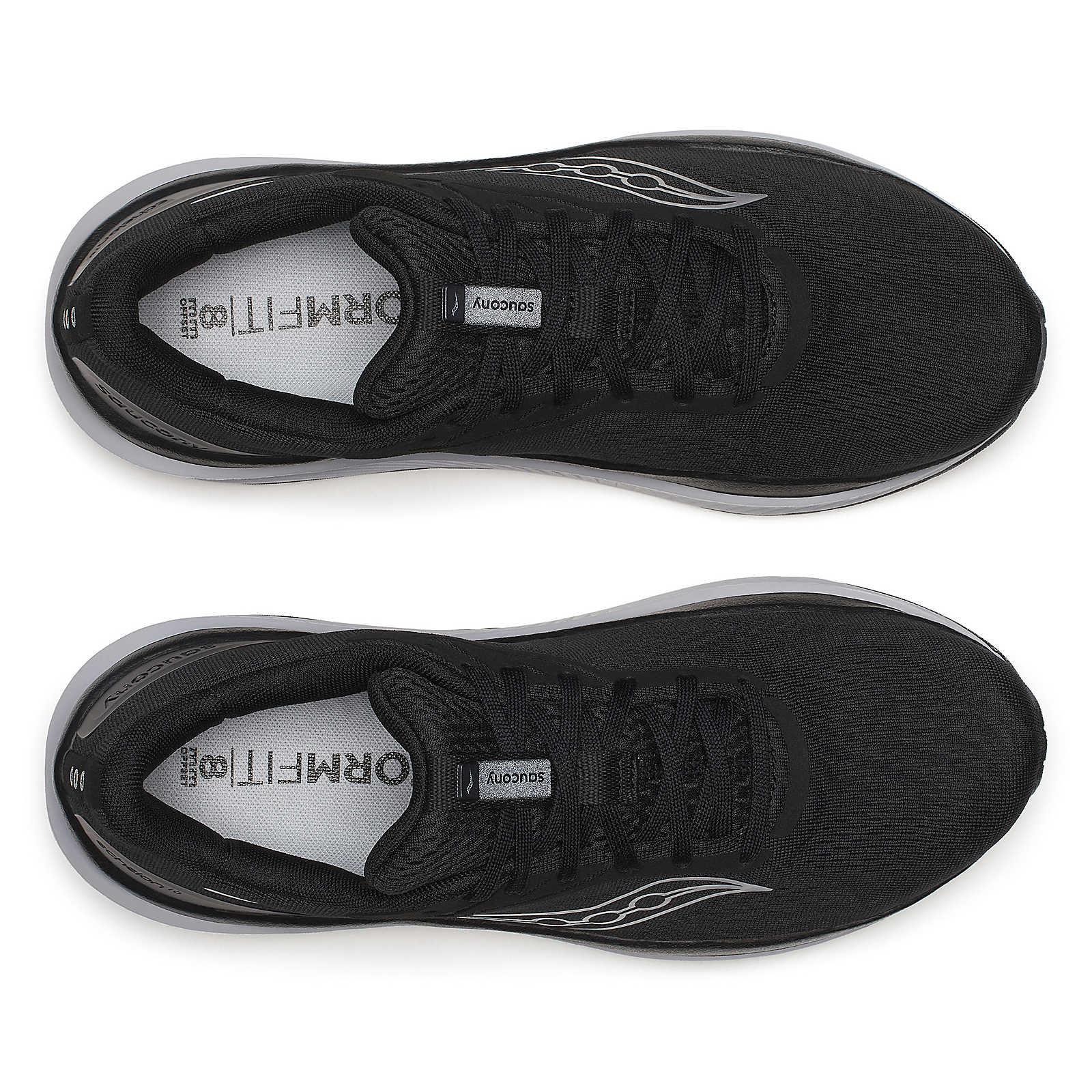 Echelon 10 - Men by Saucony in black with broad, stable base for comfort and protection, ideal for running and walking