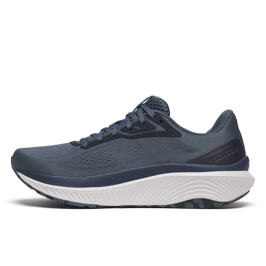 Echelon 10 - Men by Saucony in navy blue with cushioned, stable road running shoe designed for comfort and protection during walking and running