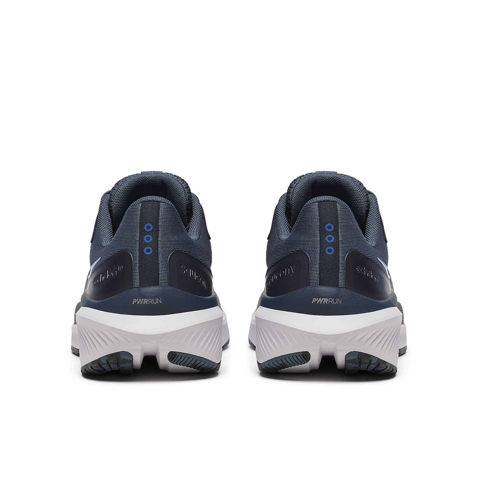 Echelon 10 - Men by Saucony in navy blue and black, cushioned road running shoe with stable base for comfort and protection