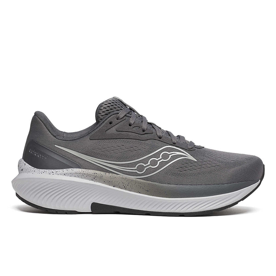 Echelon 10 X Wide - Men by Saucony in grey with broad stable base, cushioned support, designed for running and walking comfort and protection