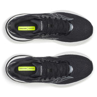 Ride 19 Wide - Men by Saucony in black with responsive cushioning, lightweight design for road running and training comfort