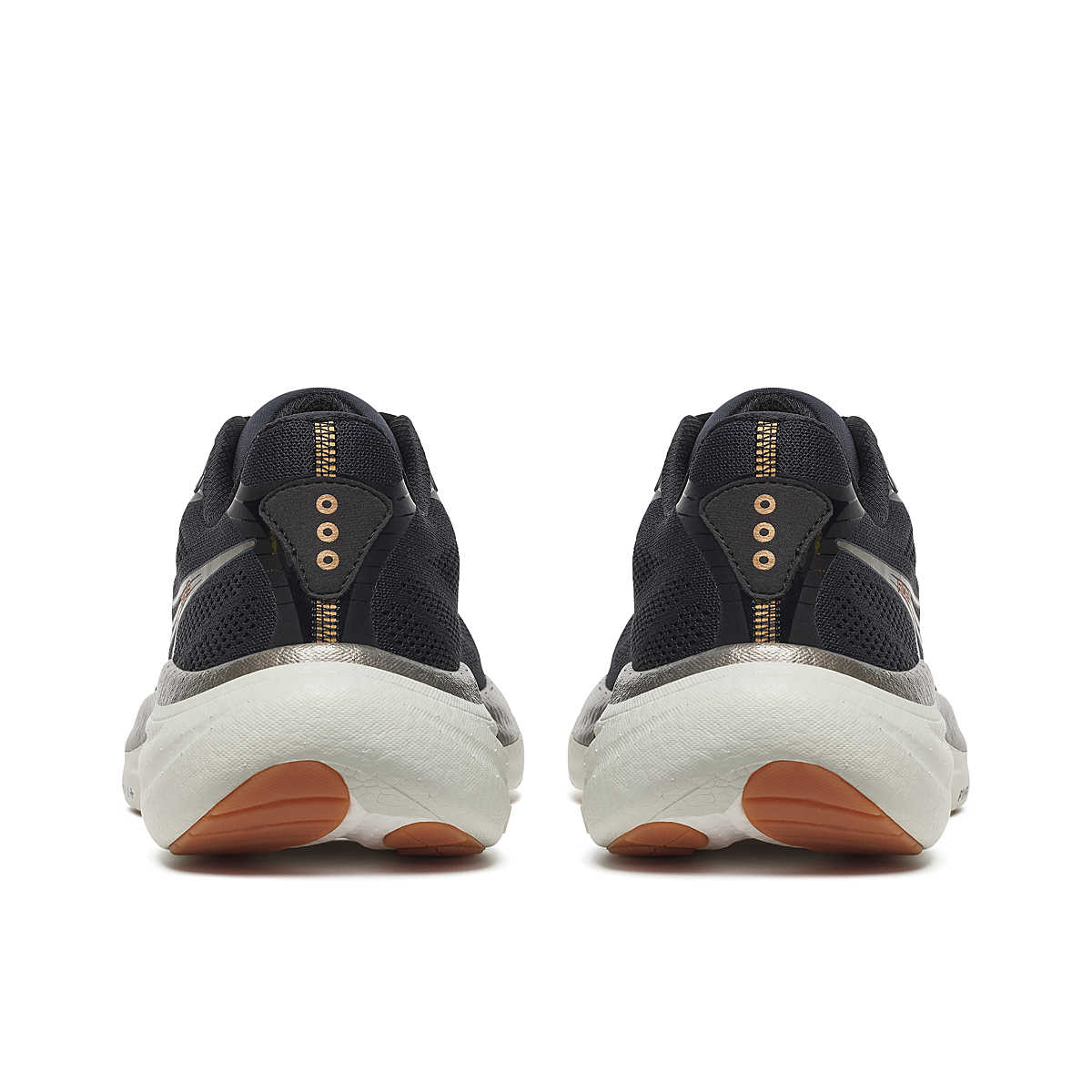 Ride 19 - Men by Saucony in black and tan with lightweight responsive cushioning for road running and training use