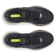 Ride 19 - Men by Saucony in black with responsive cushioning, lightweight design ideal for road running and daily training use
