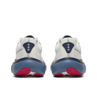 Ride 19 - Men by Saucony in white, navy, and red, lightweight responsive road running shoe designed for easy miles and faster training