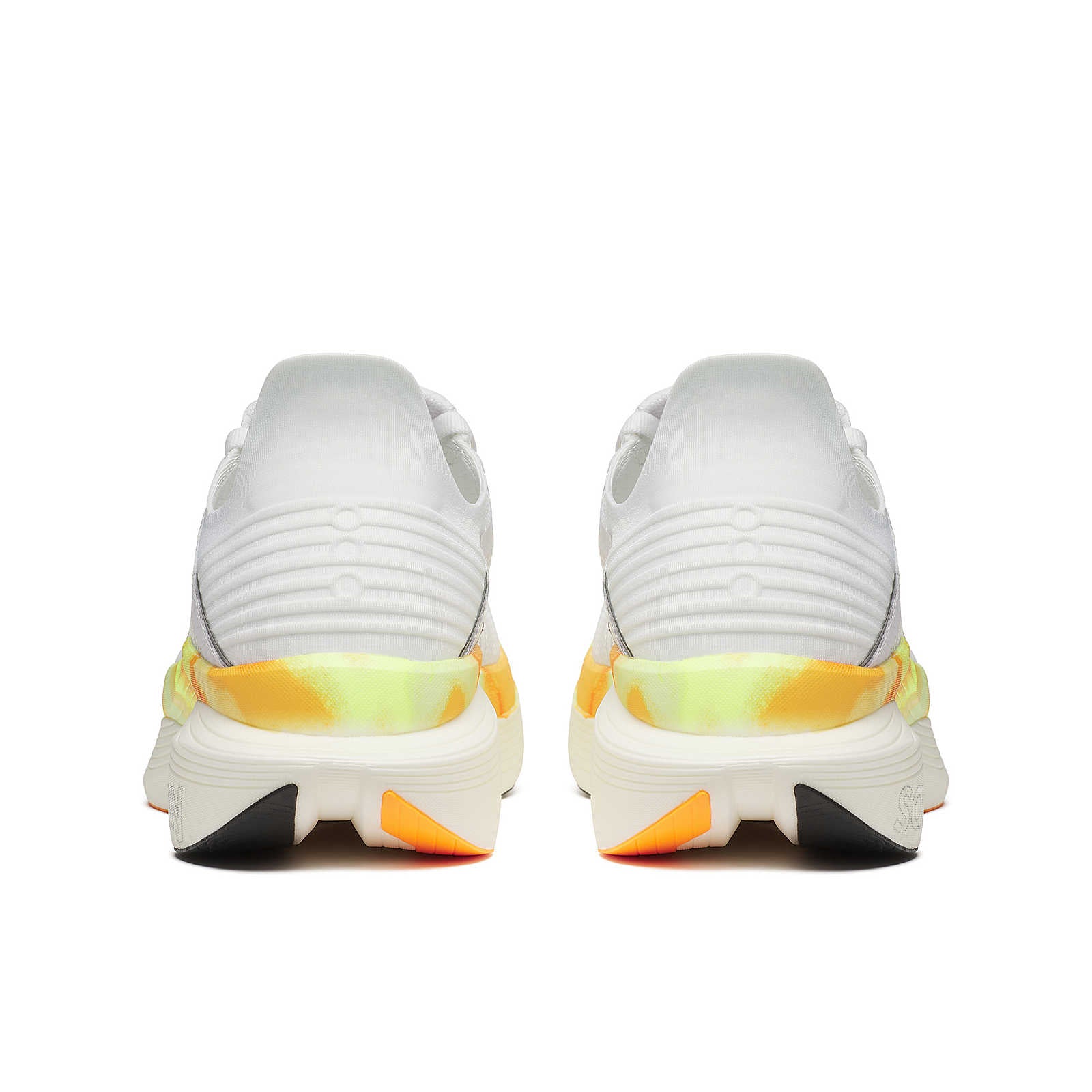 Endorphin Elite 2 - Unisex by Saucony in white and yellow with IncrediRUN foam, lightweight road running shoes optimized for racing performance