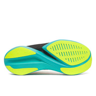Endorphin Elite 2 - Unisex by Saucony in black and neon yellow, lightweight road running shoe with IncrediRUN foam for energy return and racing performance