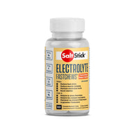 Saltstick Fastchews 60-Tab Bottle in tropical mango, chewable electrolyte supplement with sodium, potassium, calcium, and magnesium for endurance and muscle support