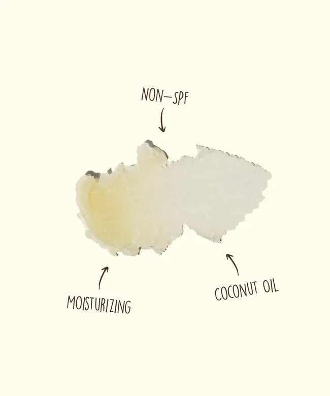 CocoBalm Lip Balm by Sun Bum in light cream showing moisturizing coconut oil blend with non-SPF hydrating formula for smooth lips