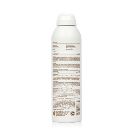 Mineral SPF 30 Sunscreen Spray by Sun Bum in white bottle, zinc-based mineral formula, lightweight and easy to apply for sun protection