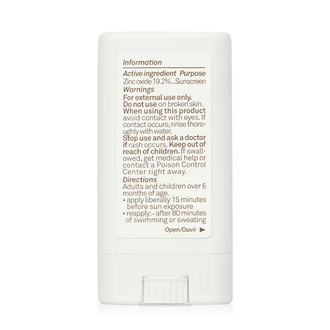 Mineral SPF 50 Sunscreen Face Stick by Sun Bum in white, lightweight zinc-based formula with broad spectrum protection for outdoor skin care