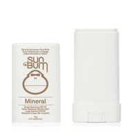 Mineral SPF 50 Sunscreen Face Stick by Sun Bum in white, zinc-based broad spectrum, lightweight, water resistant for face protection outdoors