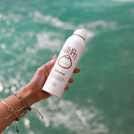 Mineral SPF 30 Sunscreen Spray by Sun Bum in white with brown text, zinc-based mineral sunscreen for natural outdoor protection