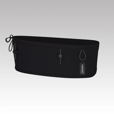 SL Running Band by Naked in black, lightweight and compact waist pack designed for short distance running and races