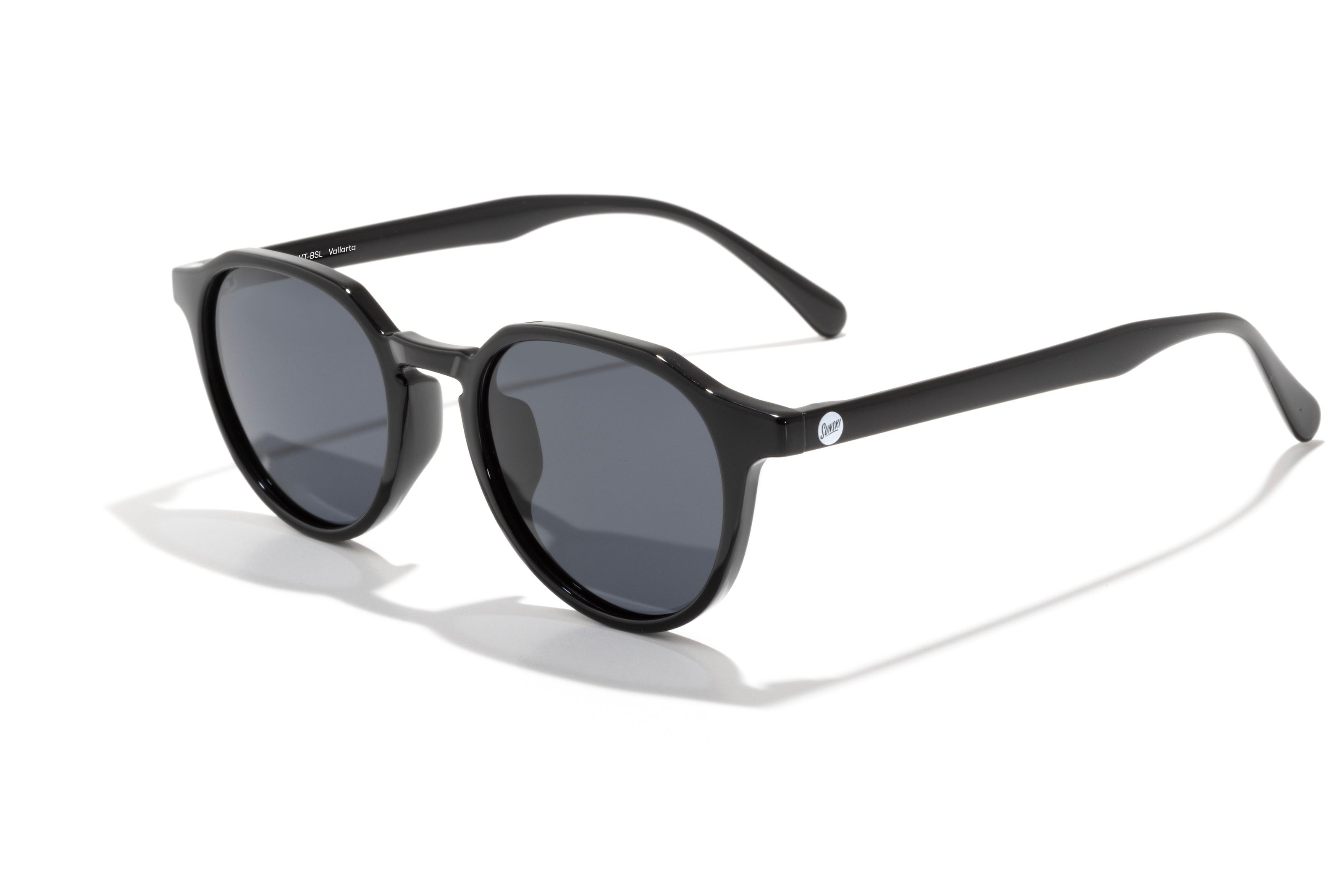 Vallarta by Sunski in black lightweight sunglasses with sculpted arms, designed for comfort and stylish outdoor wear