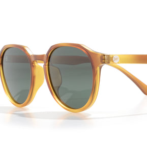 Vallarta by Sunski in amber and brown, lightweight sculpted sunglasses for men and women, ideal for stylish outdoor wear