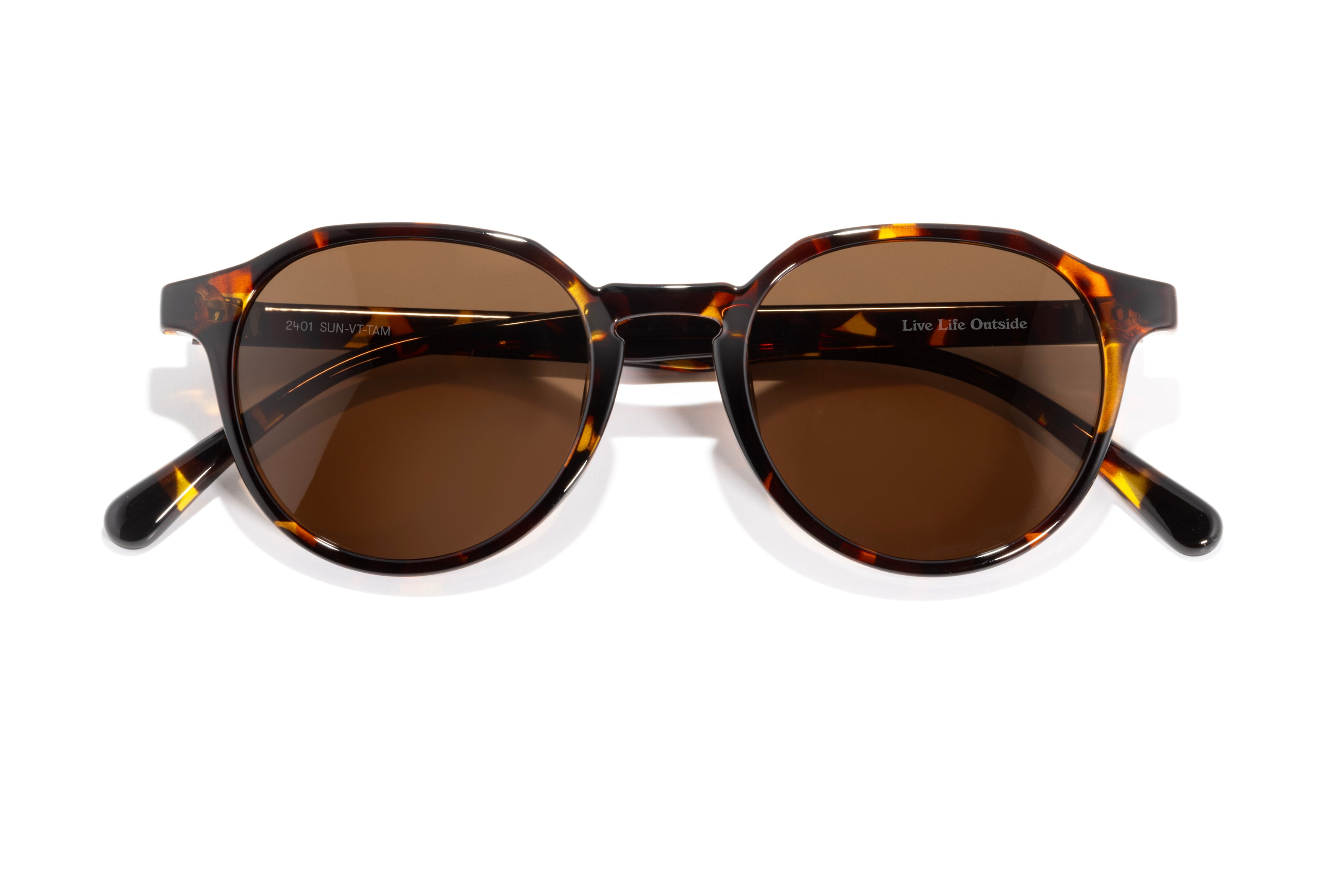 Vallarta by Sunski in tortoise with brown lenses, lightweight sculpted sunglasses for men and women ideal for casual and dressy wear