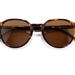 Vallarta by Sunski in tortoise with brown lenses, lightweight sculpted sunglasses for men and women ideal for casual and dressy wear