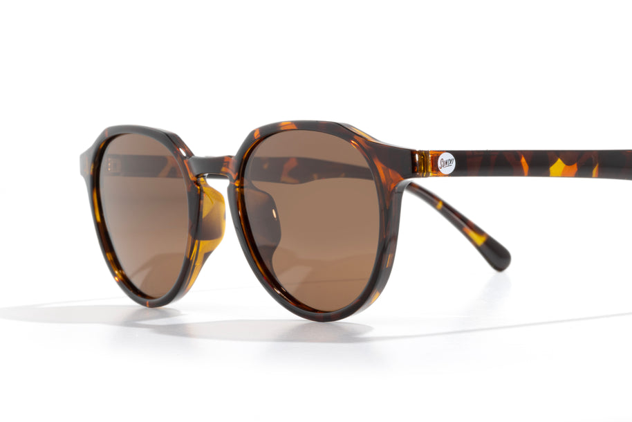 Vallarta by Sunski in tortoise shell with brown lenses, lightweight sculpted sunglasses for men and women, perfect for everyday wear and style