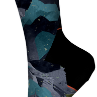 SmartWool Trail Run Targeted Cushion Summit Sector Print Crew Socks