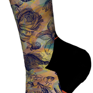 SmartWool Trail Run Targeted Cushion Floral Party Print Crew Socks - Women