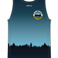 Run to Beer Singlet - Men by Run To Beer in blue gradient with lightweight fabric and bodymapped mesh for high performance running.