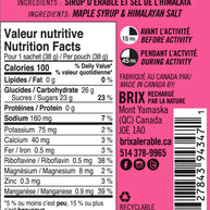Energy Gel - Himalayan Salt by Brix in pink packaging, natural endurance nutrition with maple syrup and Himalayan salt for running and outdoor use