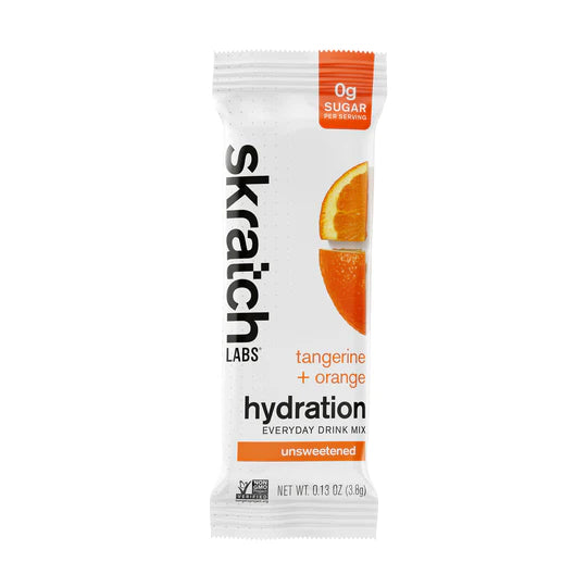 Everyday Drink Mix tangerine + orange by Skratch Labs unsweetened hydration mix with electrolytes and no added sugar for daily use