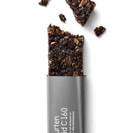 Solid C 160 by Maurten in dark brown, energy bar with 40g carbohydrates designed for running and daily fuel transitions