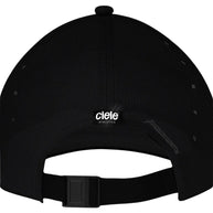 TRKCap SC - Box in black by Ciele, technical trucker cap with curved brim, pinched crown, COOLmatic 3D air mesh for breathability