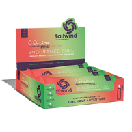 Endurance Fuel Non-Caffeinated Singles by Tailwind in green and orange, hydration and electrolyte nutrition for running and outdoor endurance