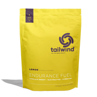 Endurance Fuel Non-Caffeinated 50-Serving Bag by Tailwind in yellow lemon flavor, complete energy hydration mix for running and outdoor use