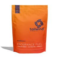 Endurance Fuel Non-Caffeinated 50-Serving Bag by Tailwind in orange, mandarin flavor, for hydration, electrolytes, and energy during running