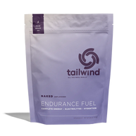 Endurance Fuel Non-Caffeinated 30-Serving Bag by Tailwind in white and purple, unflavored hydration and electrolyte nutrition for endurance athletes